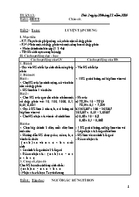 Giáo án các môn lớp 5 năm 2016 - Tuần 13